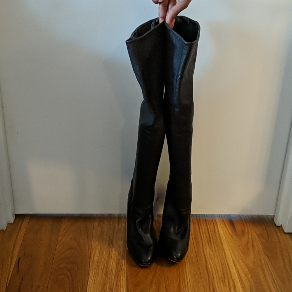 Closet cleanout - Brown high heeled boots